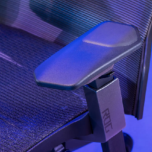 Mesh-Struktur unter blauem Licht