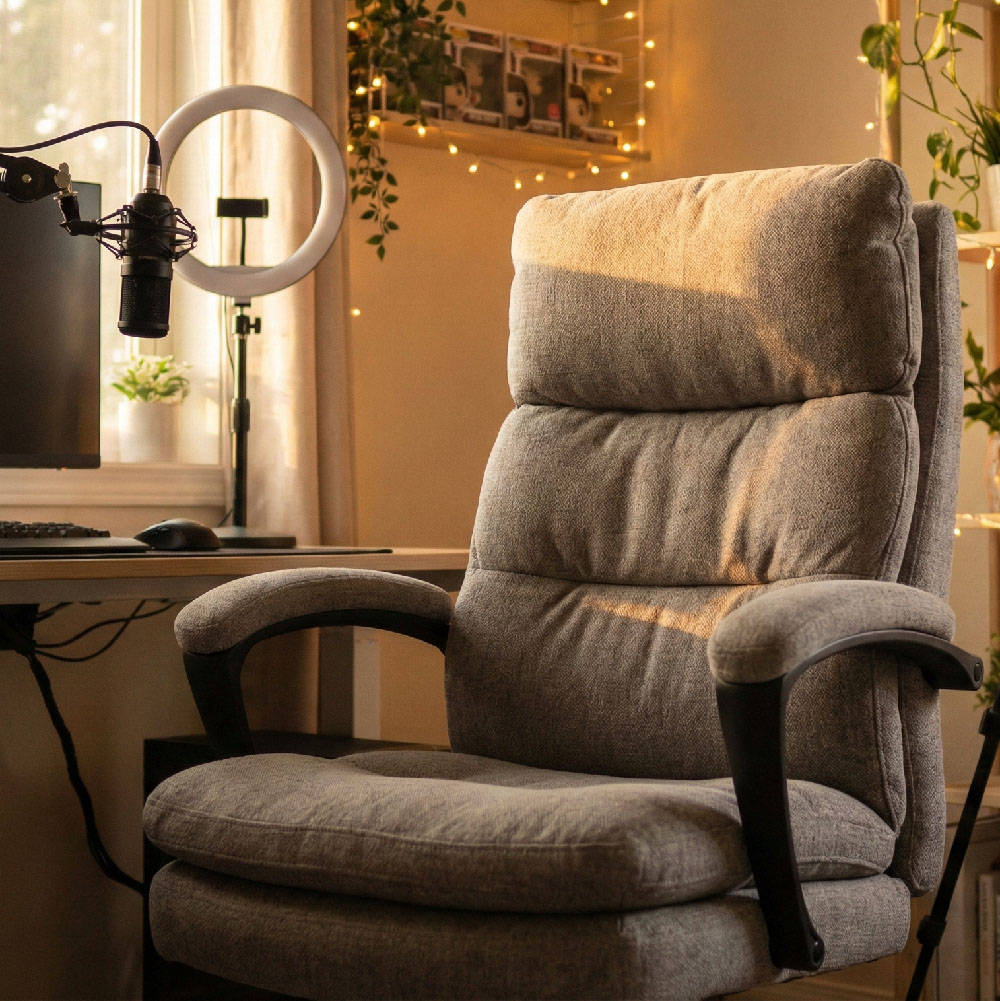 Gemütlicher Stoff Gaming Stuhl